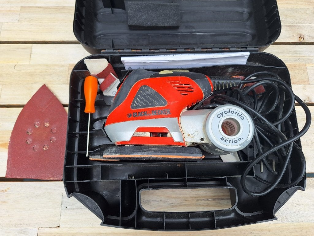 Multischuurmachine Black and Decker, Ophalen, Gebruikt, Minder dan 600 watt, Vlakschuurmachine