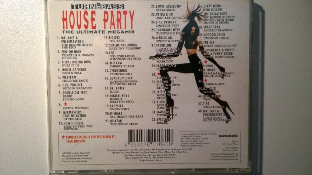 House Party (The Ultimate Megamix), Ophalen of Verzenden, Zo goed als nieuw, Techno, Album