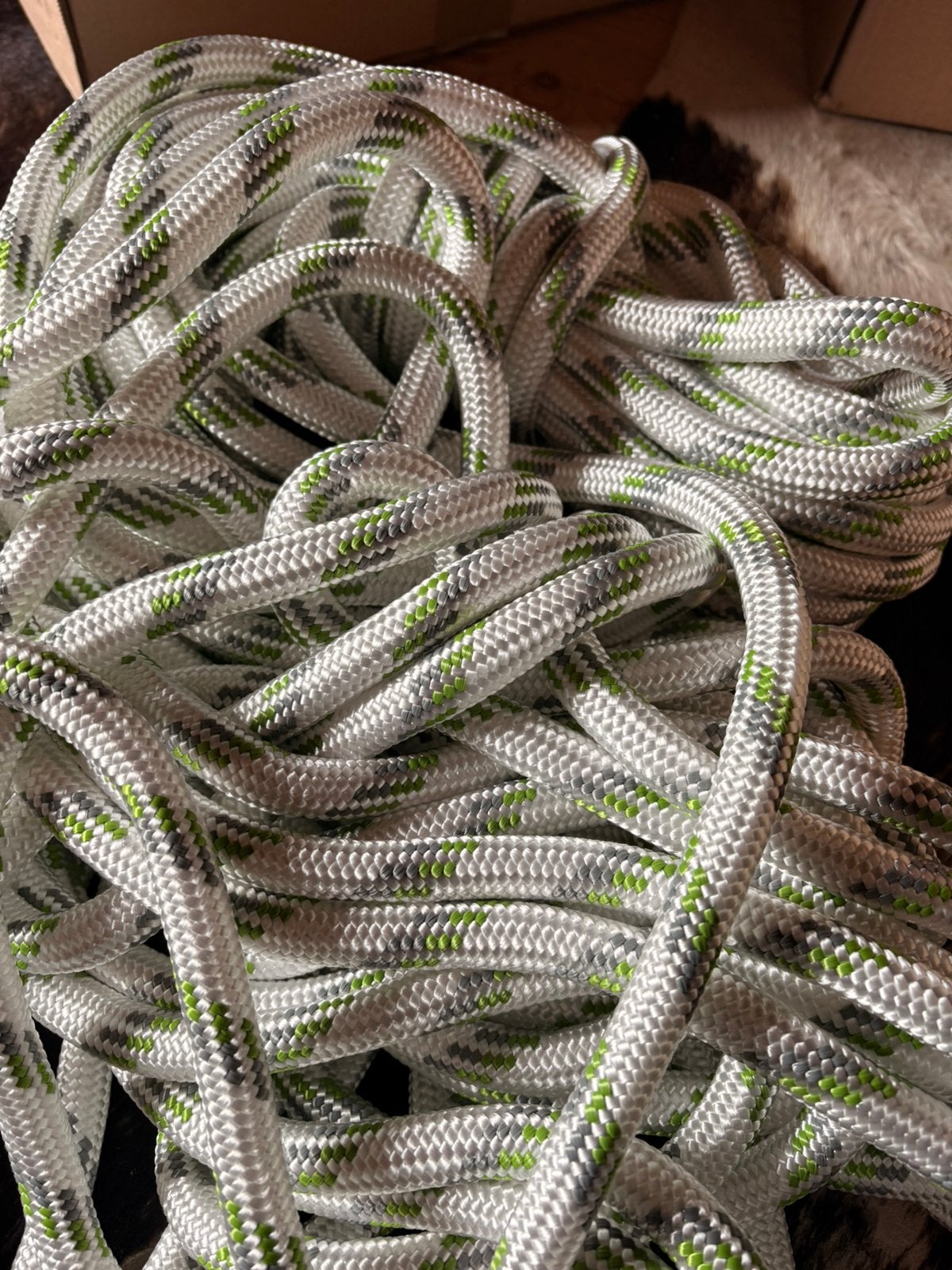 40 meter leeflijn nieuw inclusief haken. KOOPJE!!, Sport en Fitness, Klimsport, Nieuw, Klimsport-accessoire, Ophalen of Verzenden