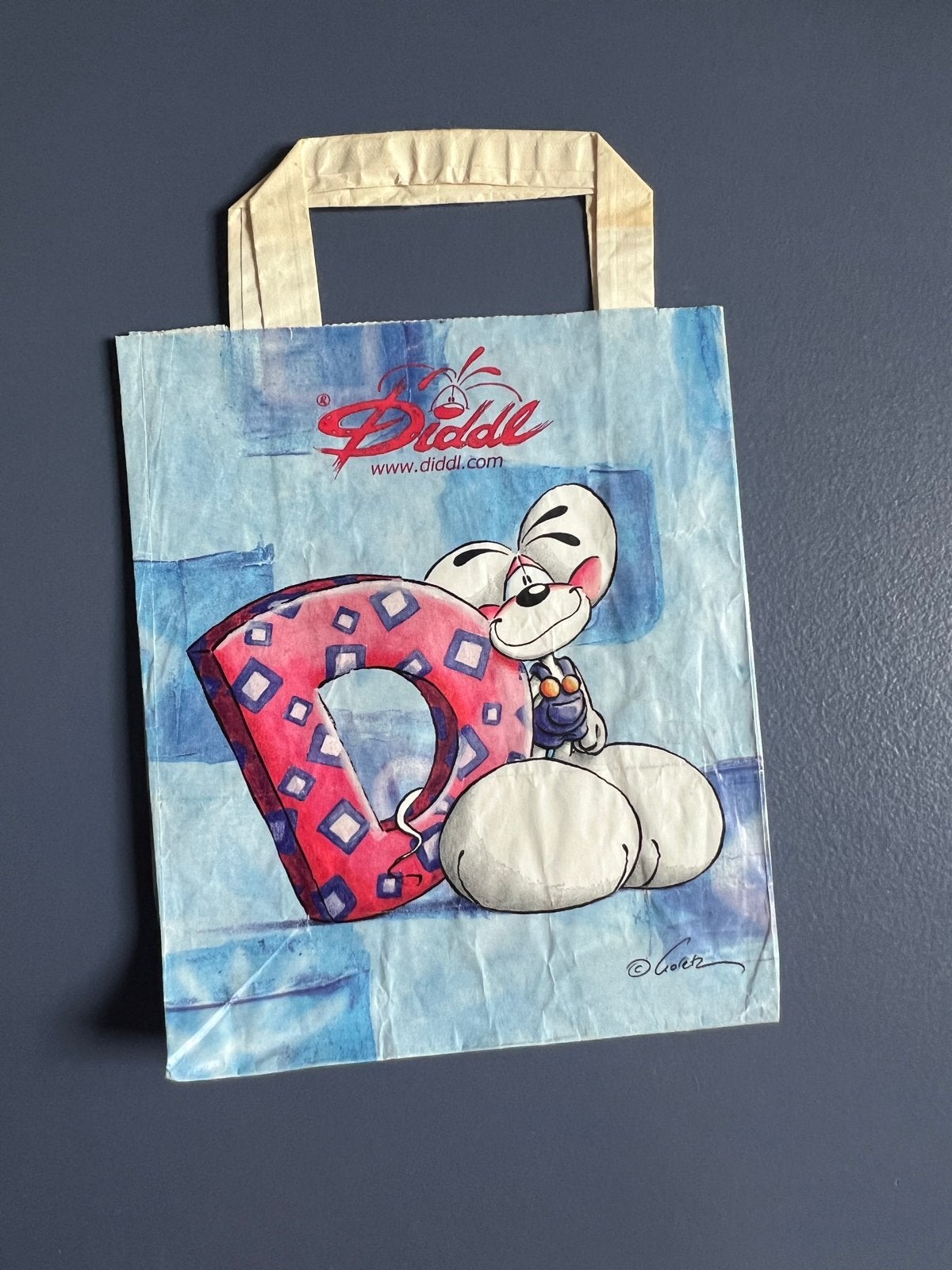 Diddl papieren tasje, Ophalen of Verzenden, Diddl, Gebruikt, Tas, Koffer of Zak