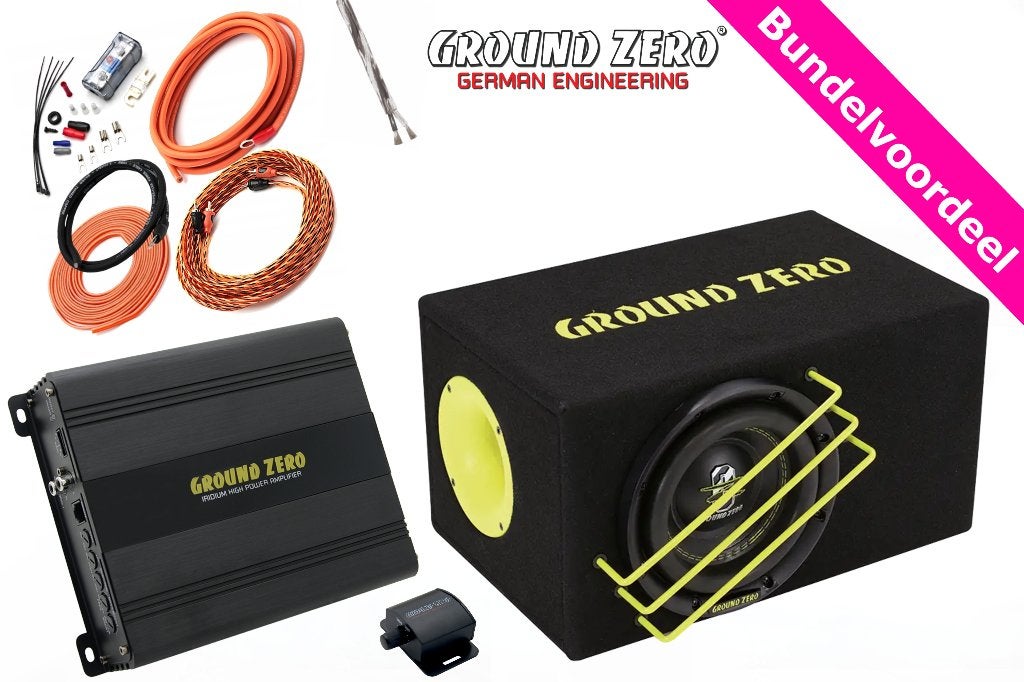 Ground Zero SPL Subwoofer + Monoblock + Kabels + Controller, ., Nieuw, Ophalen of Verzenden, .