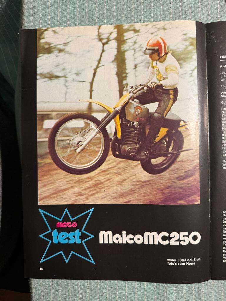 Test 1973 Maico MC250, Verzenden, Zo goed als nieuw, Motoren