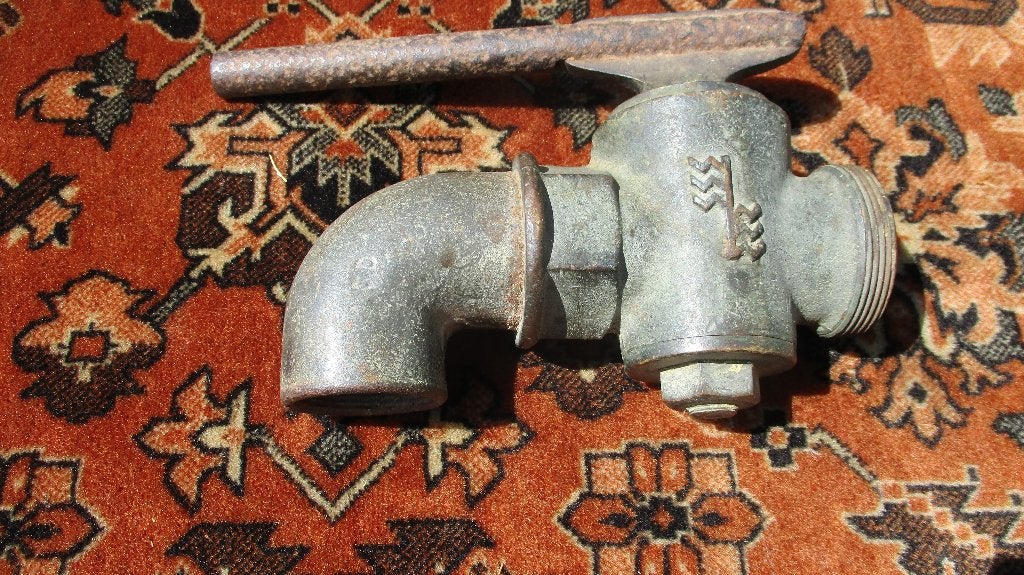 kraan - koperen kraan - waterkraan, Antiek en Kunst, Ophalen of Verzenden, Brons
