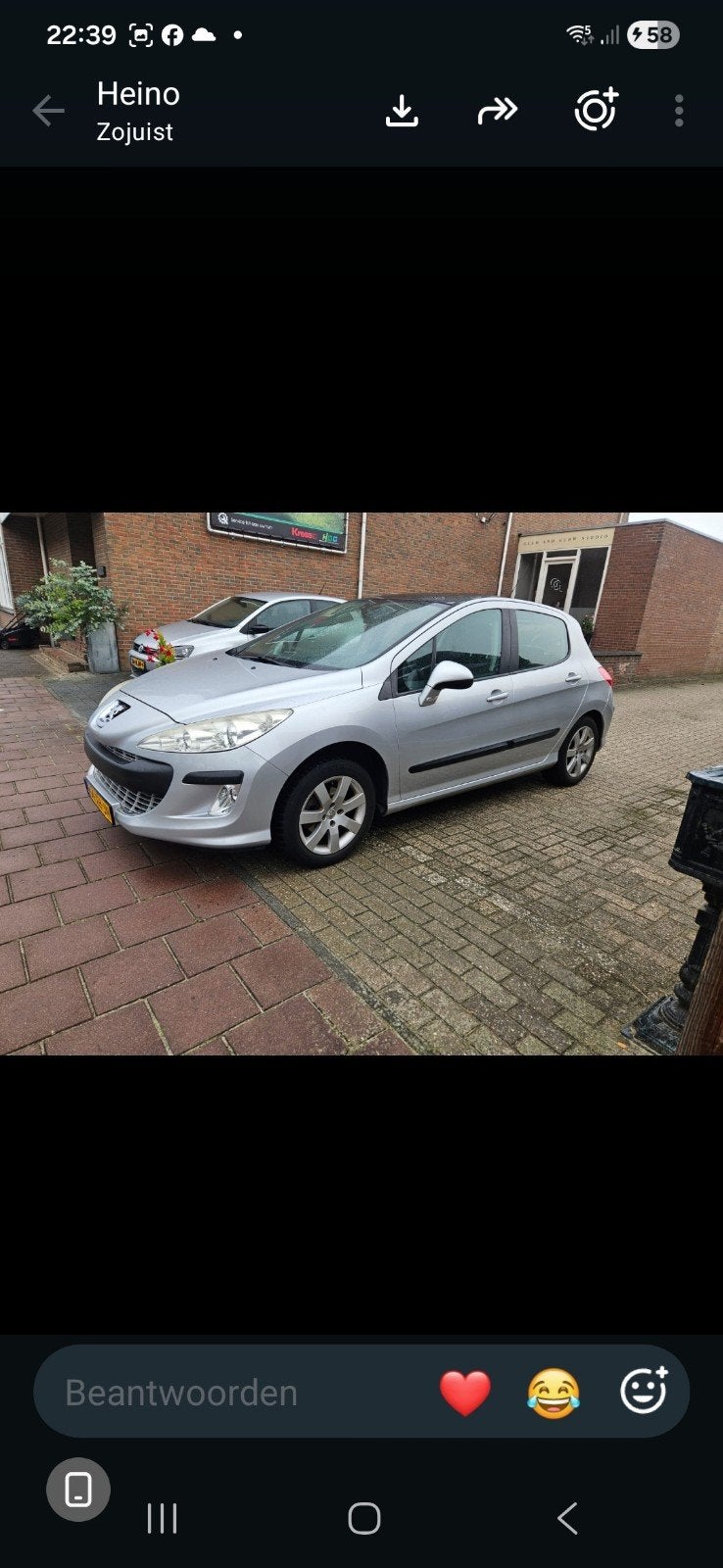 Peugeot 308 1.6 VTI 16V 5-DRS 2008 Grijs, Auto's, Voorwielaandrijving, 15 km/l, 680 kg, 4 cilinders