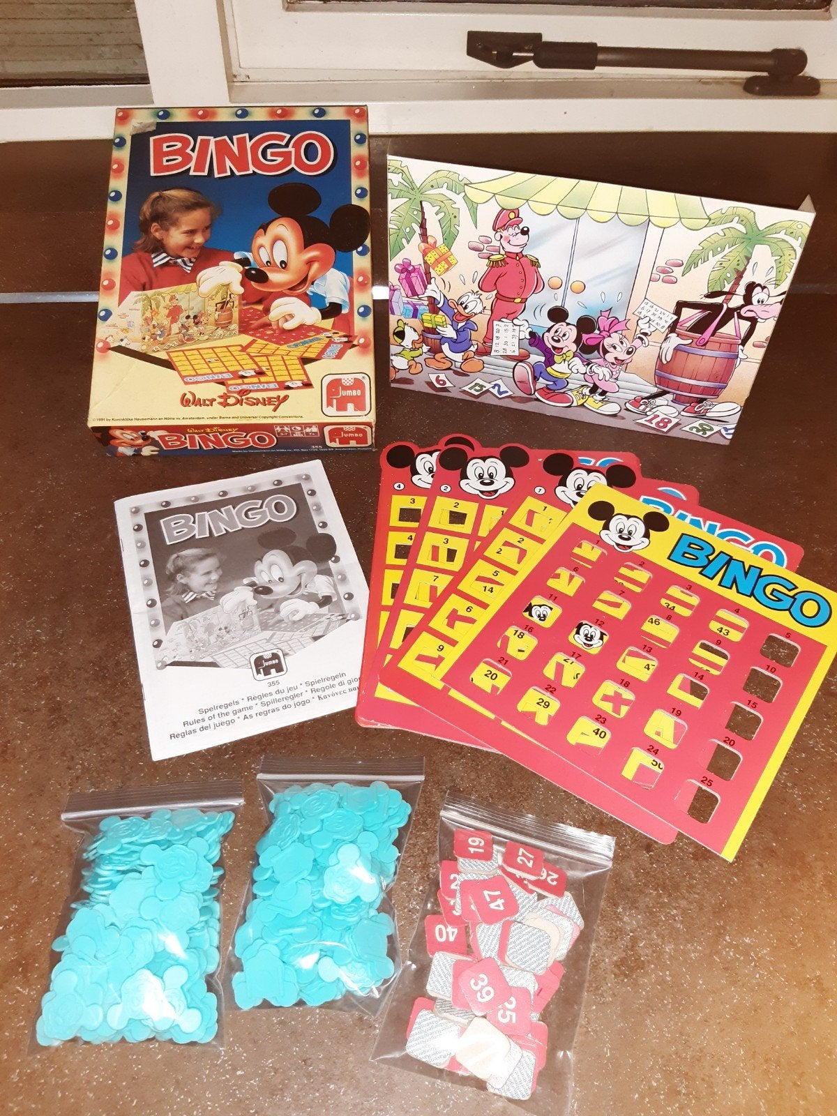 Bingo Mickey Mouse 1991 Jumbo uitmuntende staat, Ophalen of Verzenden, Zo goed als nieuw
