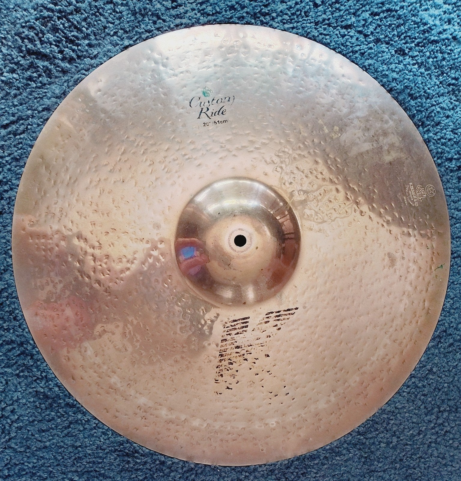 Een nette Zildjian K Custom Ride 20"  ., Ophalen of Verzenden, Gebruikt, Overige merken