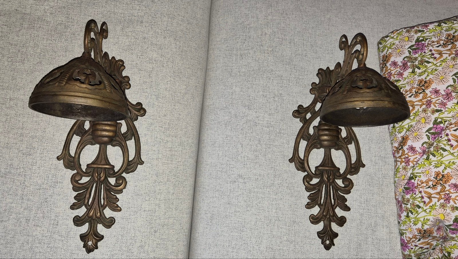 Set van 2 Vintage Barok Wandlampen - Sierlijk & Authentiek, Verzenden