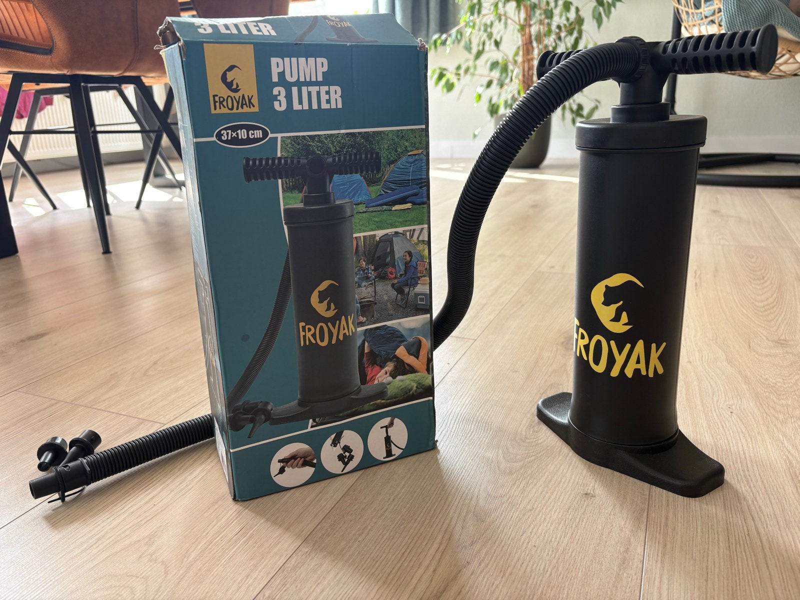 Pomp, Caravans en Kamperen, Kampeeraccessoires, Ophalen, Zo goed als nieuw