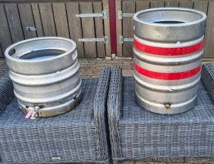 Ketels van bierfust - 30L en 50L, Ophalen, Gebruikt