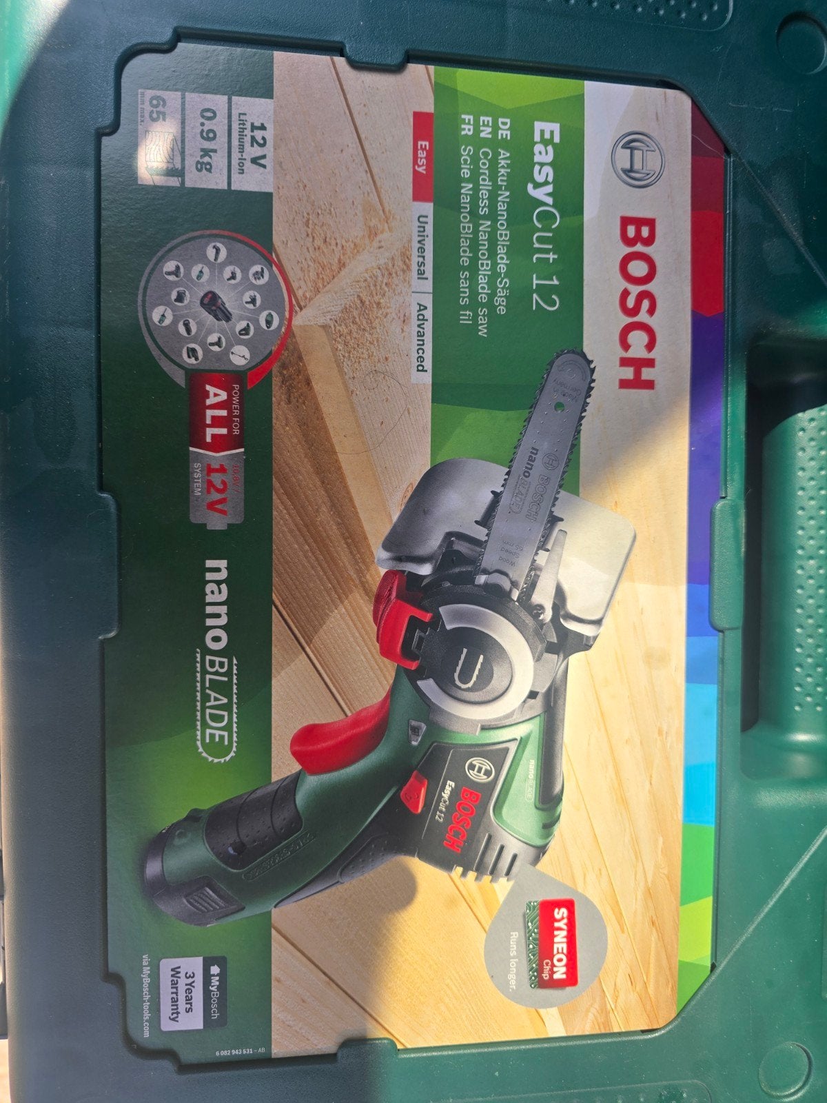 Bosch EasyCut 12 Accu NanoBlade Zaag, Minder dan 30 mm, Overige typen, Ophalen of Verzenden, Zo goed als nieuw