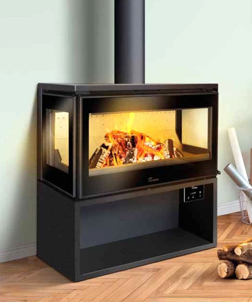Lacunza Paris 700 CL Gietijzeren Stookruimte plus Ventilator, Ophalen of Verzenden, Vrijstaand, Hout, Nieuw