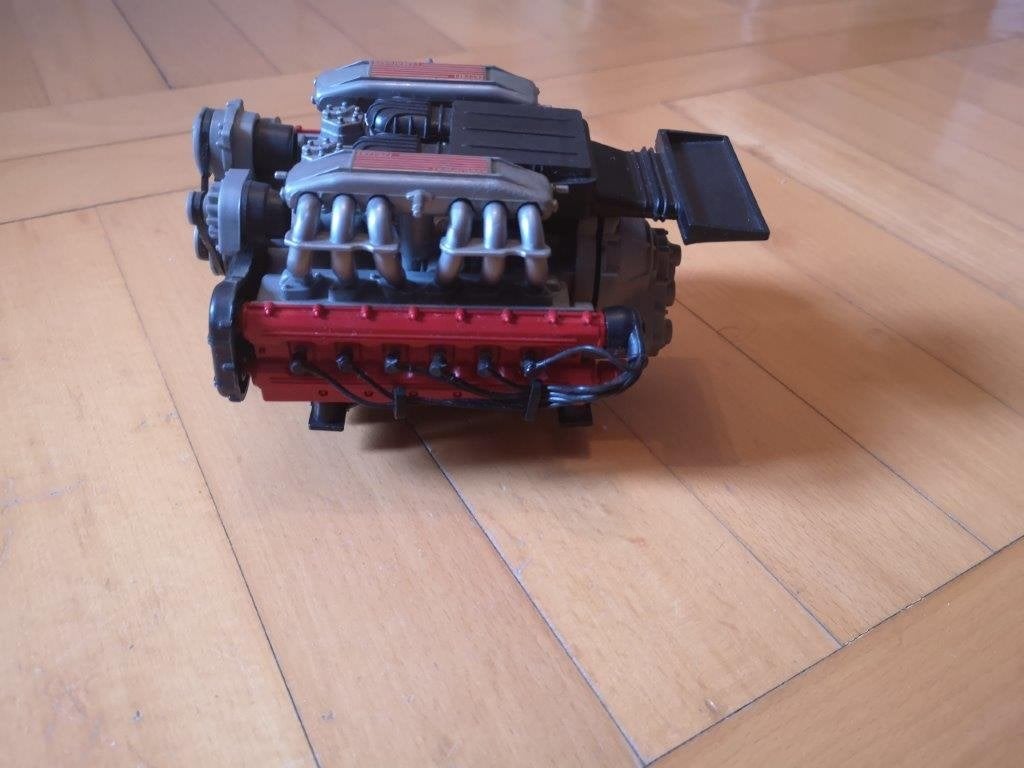 Engine 1/8 scale for Pocher Testarossa, Ophalen of Verzenden, Zo goed als nieuw, 1:5 t/m 1:8, Auto