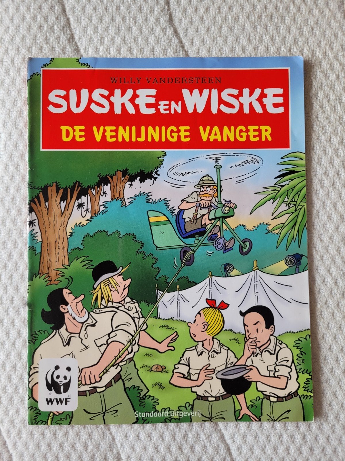 Suske en Wiske - De Venijnige Vanger (WWF editie), Boeken, Eén stripboek, Ophalen of Verzenden, Gelezen, Willy Vandersteen