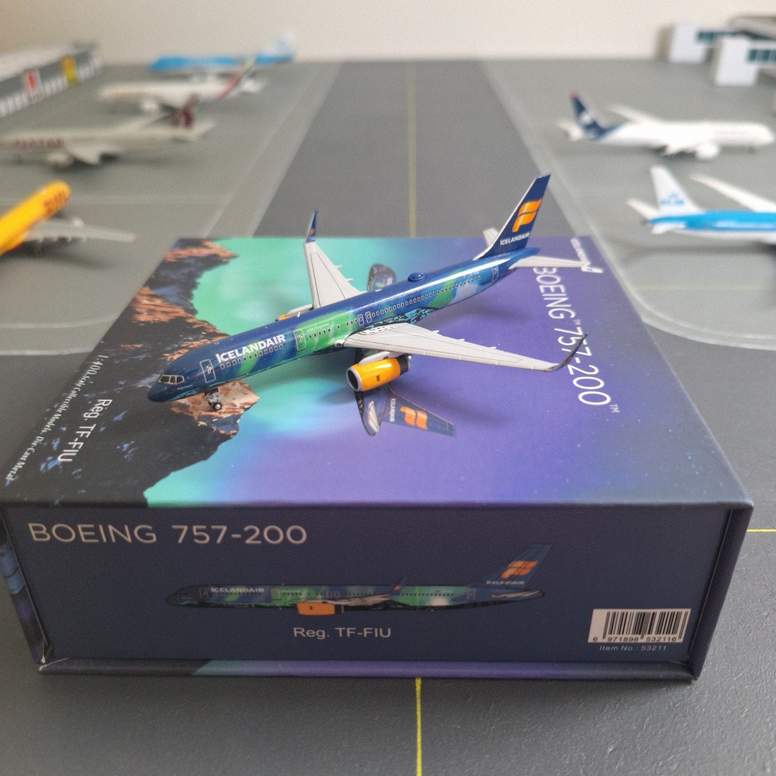 Icelandair B757-200 Hekla Aurora NG Models 1:400, Verzamelen, Ophalen of Verzenden, Nieuw, Schaalmodel
