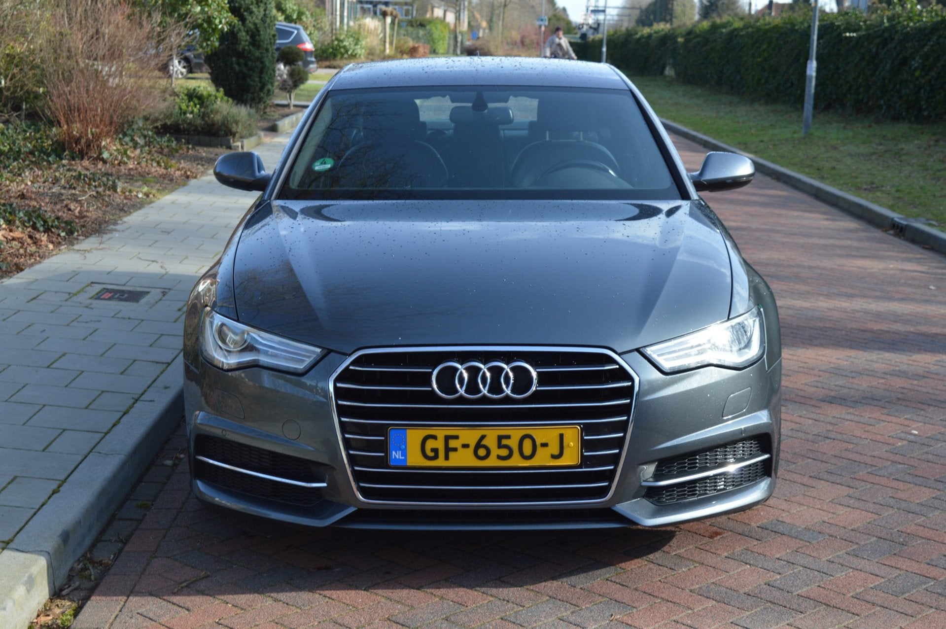 Audi A6 Limousine 1.8 TFSI Sport 2 x S-line/Org NL/NAP, Gebruikt, Leder en Stof, Bedrijf, Start-stop-systeem
