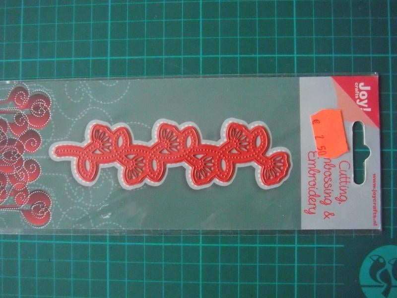 Nieuwe snijmal Joy! borduur voor cuttlebug, Hobby en Vrije tijd, Ophalen of Verzenden, Nieuw, Overige thema's, Pons of Mal