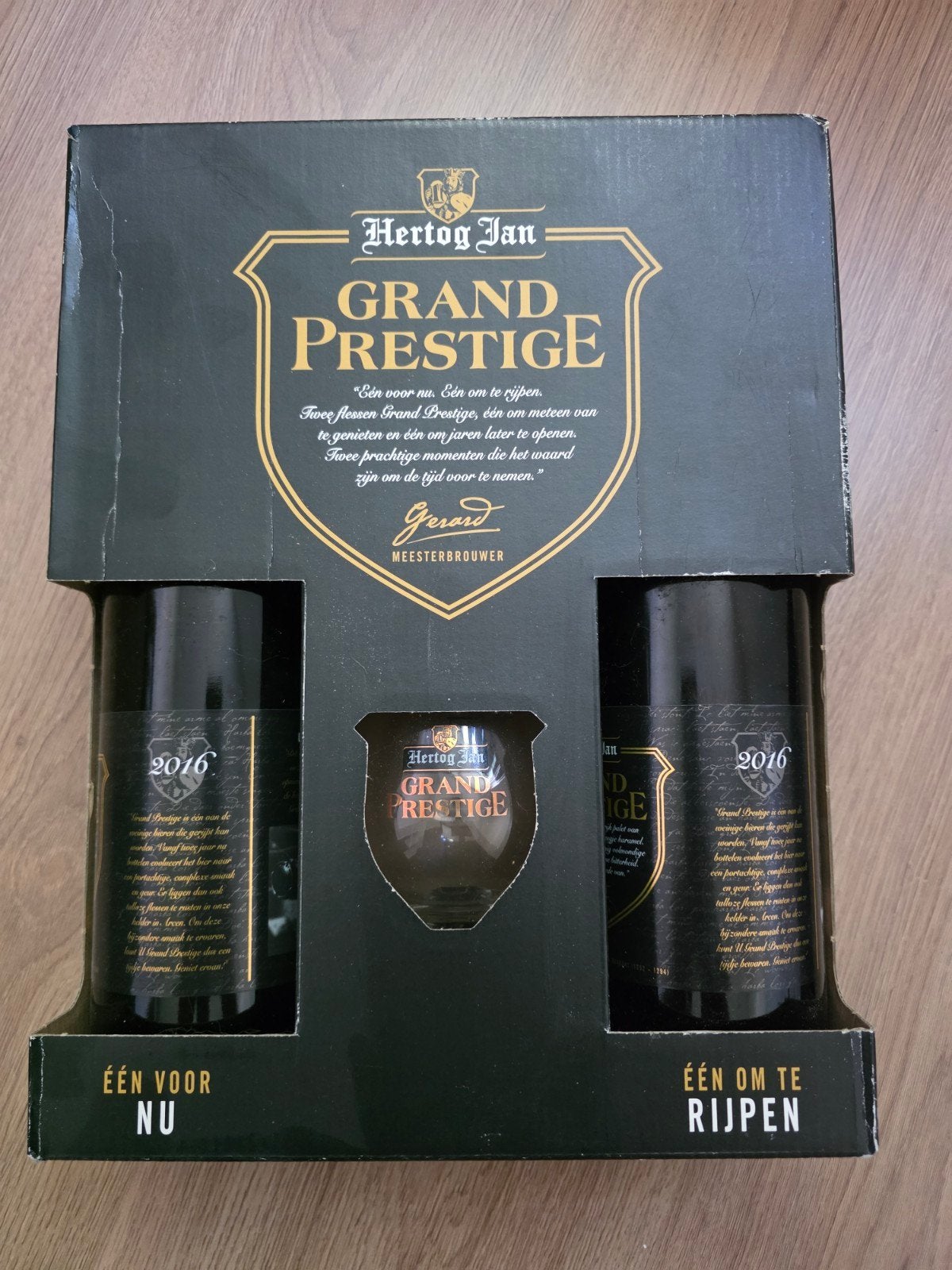Hertog jan grand prestige, Verzamelen, Biermerken, Ophalen of Verzenden, Zo goed als nieuw, Flesje(s), Hertog Jan