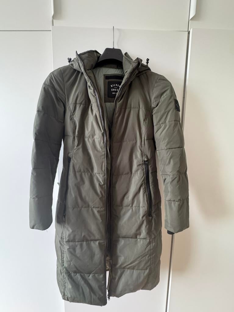Winterjas dames Silvercreek maat S armygroen, Ophalen, Zo goed als nieuw, Maat 36 (S), Groen