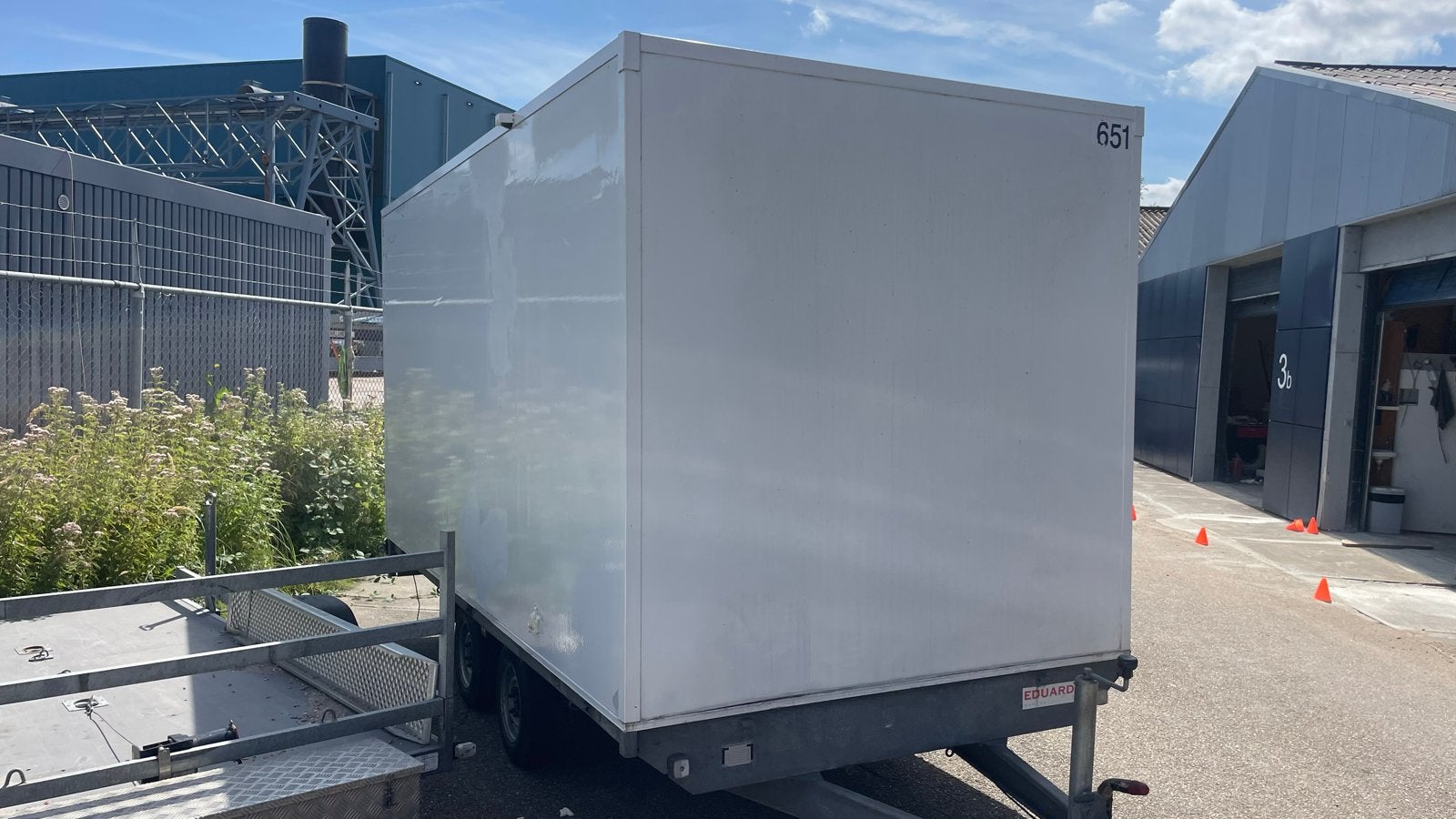 gesloten super aanhangwagen met 415x200x200 geisoleerd, Auto diversen, Aanhangers en Bagagewagens, Ophalen, Gebruikt