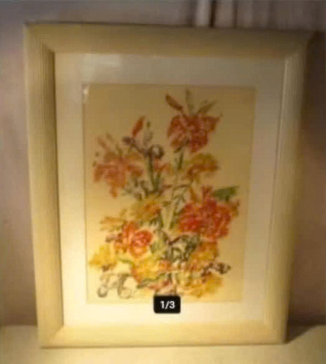 Mooi Geschilderd Werk 'Kleurrijke Bloemen' - gesigneerd, Ophalen of Verzenden, Gesigneerd, Aquarel, Bloemen