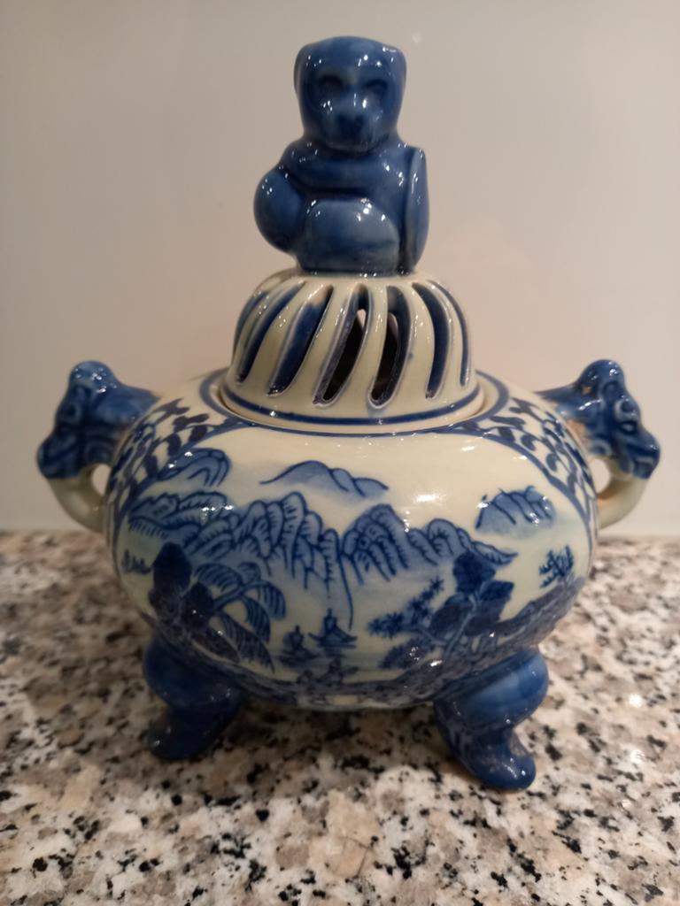 Porseleinen potpourri pot/Oosters, Antiek en Kunst, Ophalen of Verzenden