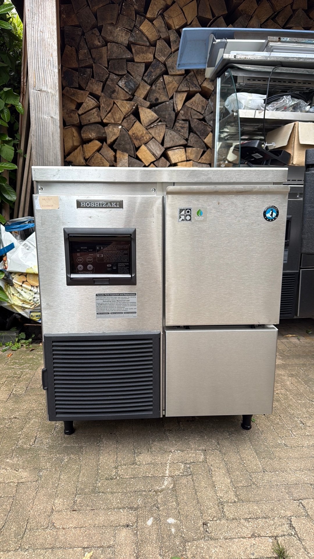 Jonggebruikte Hoshizaki nuggetijsmachine FM80KE-HCN, Ophalen of Verzenden, Zo goed als nieuw, Zelfvriezend