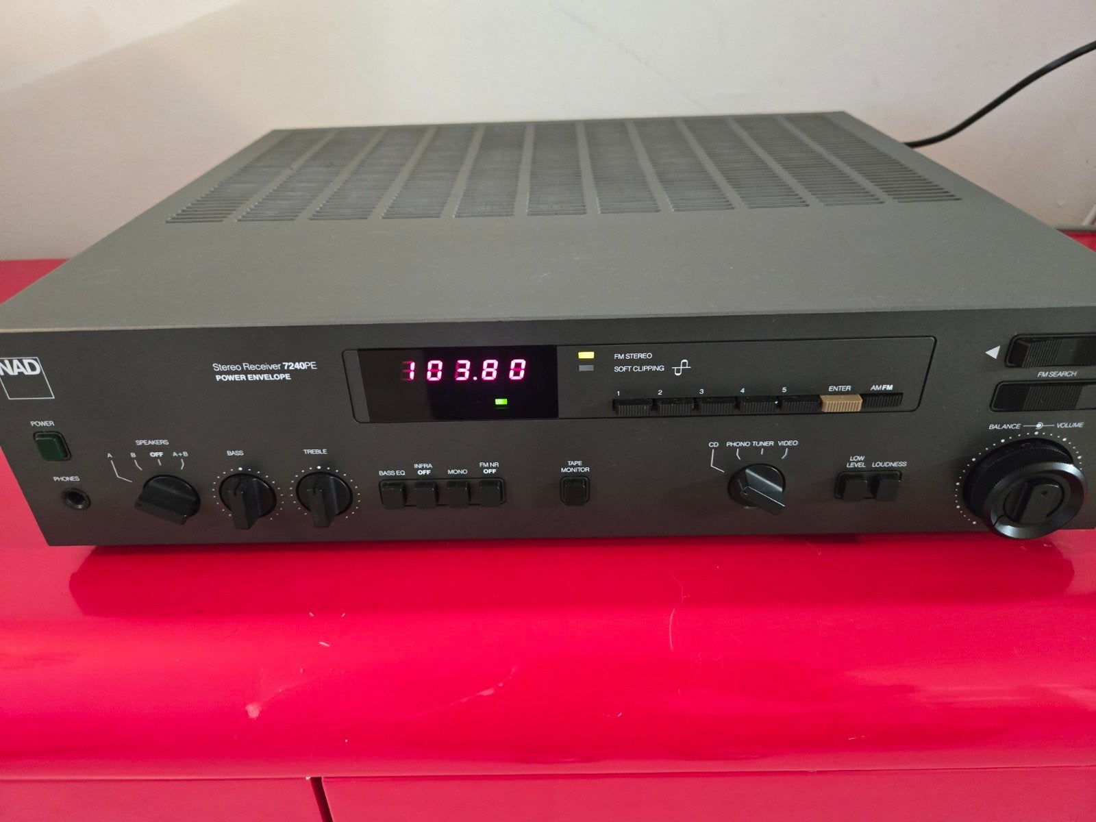NAD 7240PE Stereo Receiver/Versterker - Goed Staat, Overige merken, Ophalen of Verzenden, Zo goed als nieuw, 60 tot 120 watt