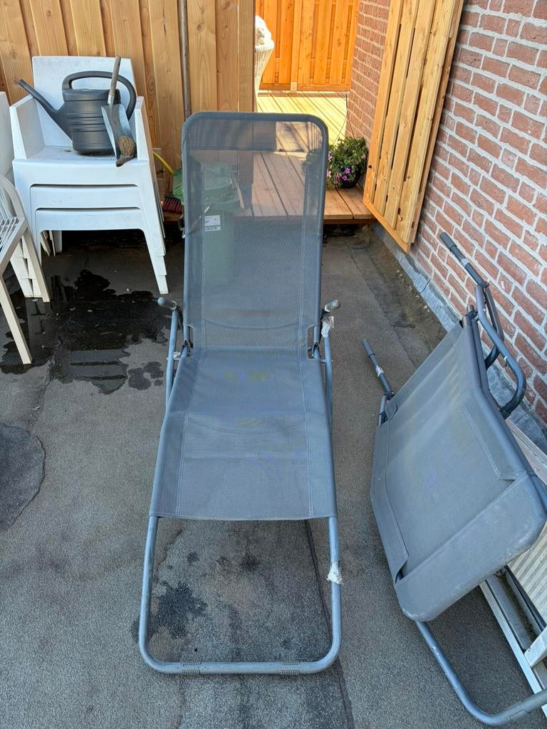 Ligbed, Tuin en Terras, Ophalen, Zo goed als nieuw, Aluminium