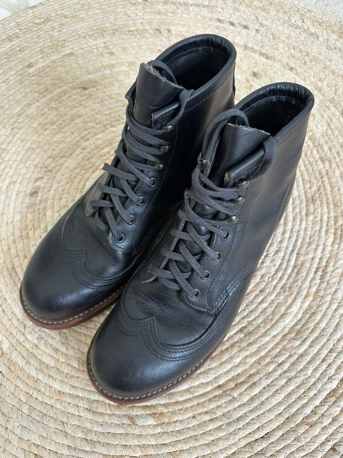 Redwing Beckman wingtip 9050 mt 41,5, Verzenden, Zo goed als nieuw, Zwart, Veterschoenen