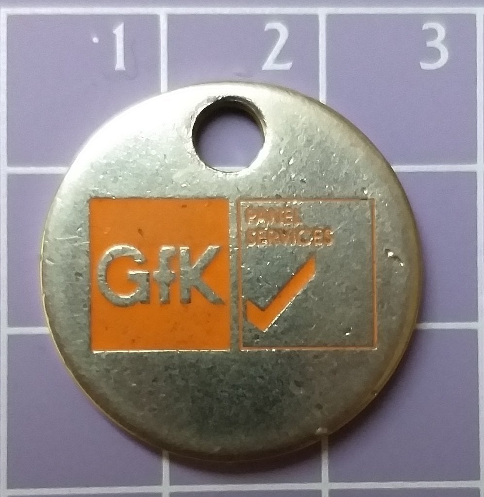 Winkelwagenmunt GFK - Vielen Dank für Ihre Mitarbeit, Ophalen of Verzenden
