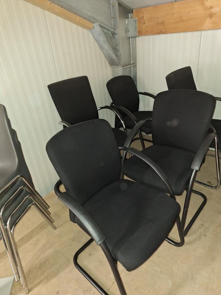 5 stoelen! Moet nu weg!, Huis en Inrichting, Zwart, Ophalen of Verzenden, Stof, Vijf, Zes of meer stoelen