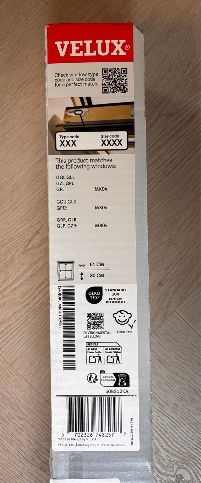 VELUX verduisterend rolgordijn DKL MK04 1025SC wit, Verduisterend, Wit, Nieuw, Ophalen of Verzenden