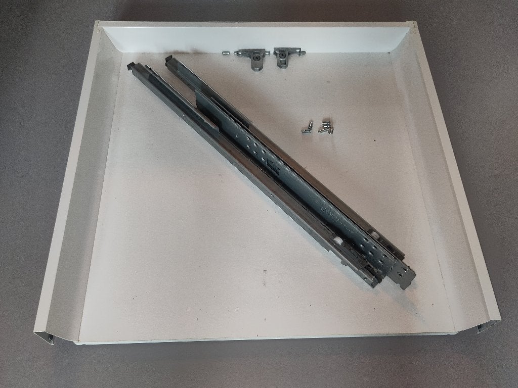 IKEA MAXIMERA lage lade voor kast 60x60 cm incl. geleiders, Ophalen, Gebruikt, Wit, 50 tot 100 cm