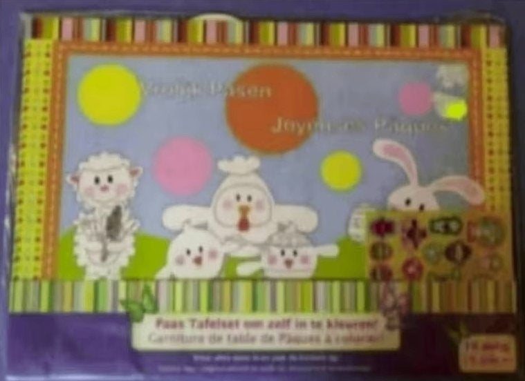 Paas tafelset om zelf te kleuren; placemats ed, kuiken Pasen, Diversen, Ophalen of Verzenden, Nieuw