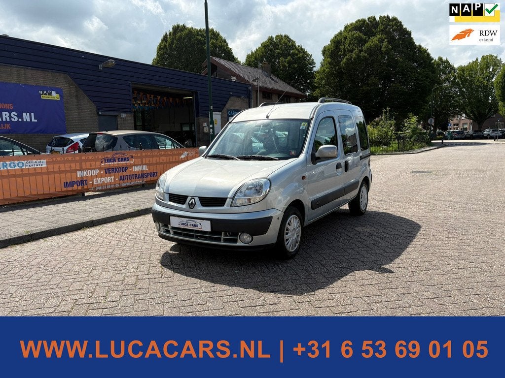 Renault Kangoo 1.6-16V Privilège invalide lift rolstoelverv, Auto's, Renault, Bedrijf, Te koop, Kangoo, Airbags, Centrale vergrendeling