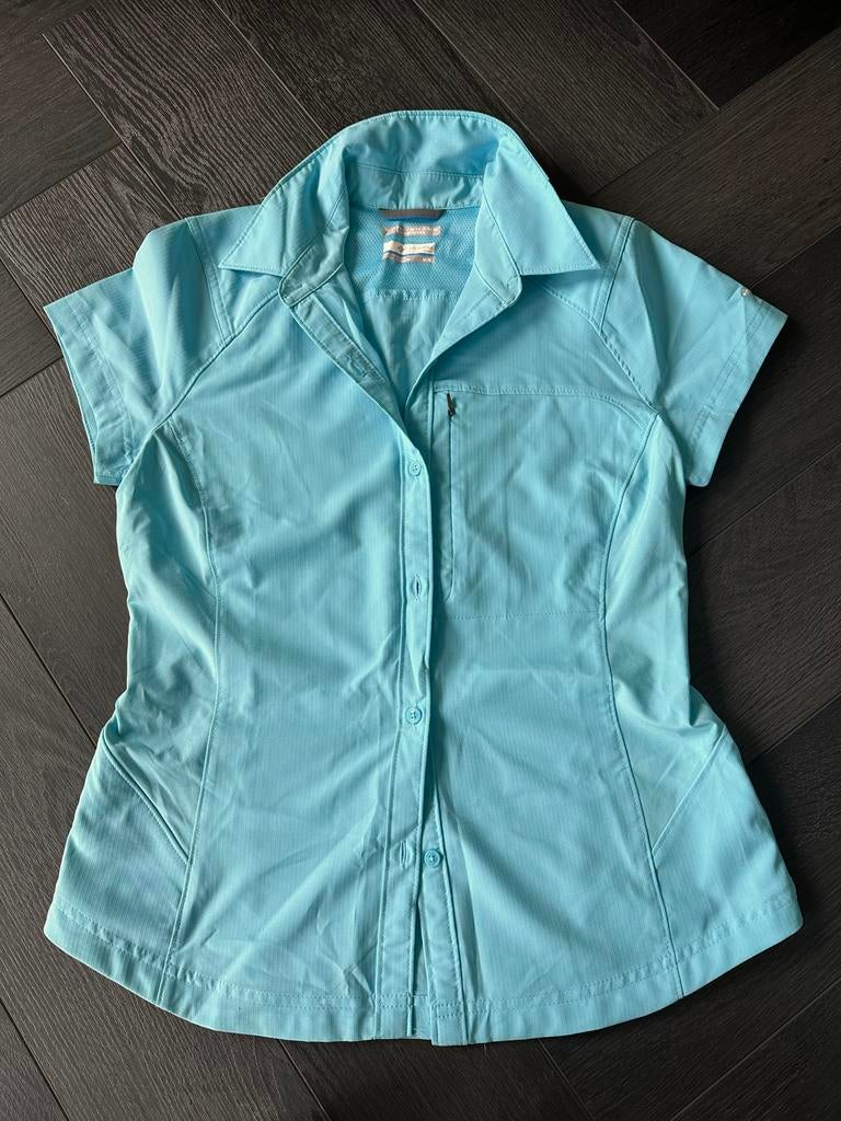 Columbia damesblouse met korte mouwen - Maat M, Maat 38/40 (M), Blauw, Overige typen, Nieuw