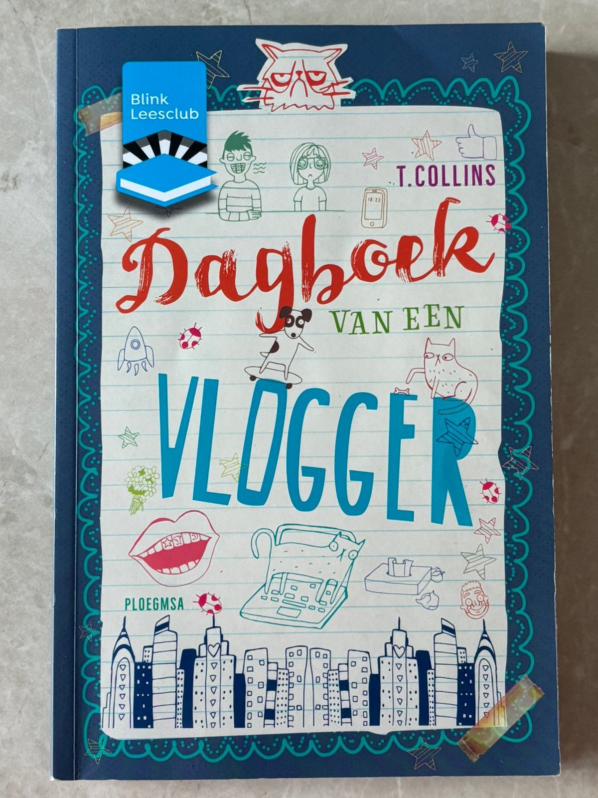 Dagboek van een vlogger, Ophalen of Verzenden, Zo goed als nieuw, Fictie, T.Collins