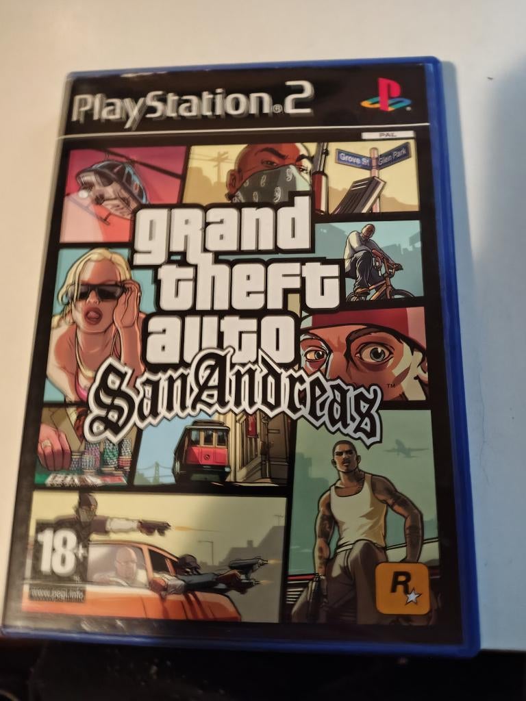 Gta San Andreas Sony Ps2, Spelcomputers en Games, Games | Sony PlayStation 2, Avontuur en Actie, Gebruikt, Vanaf 18 jaar, Verzenden