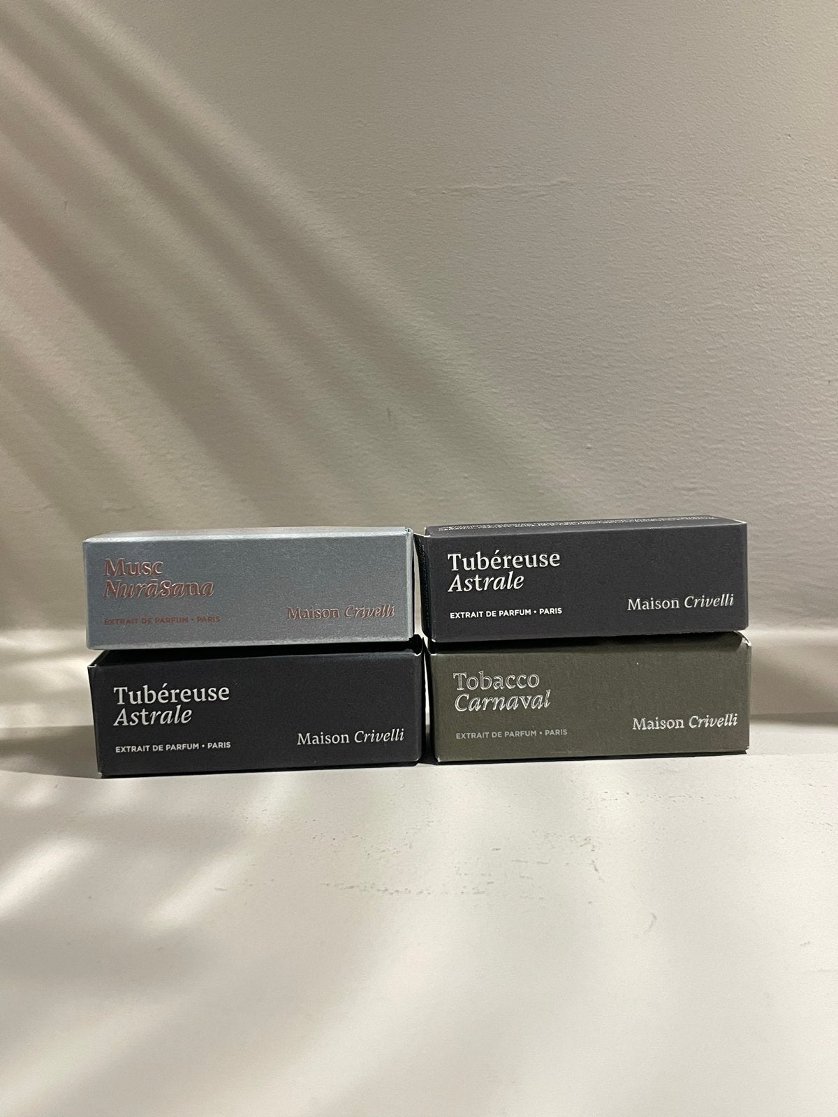 Maison Crivelli Extrait de Parfum Sampleset (4x 1.5ml), Ophalen of Verzenden, Nieuw
