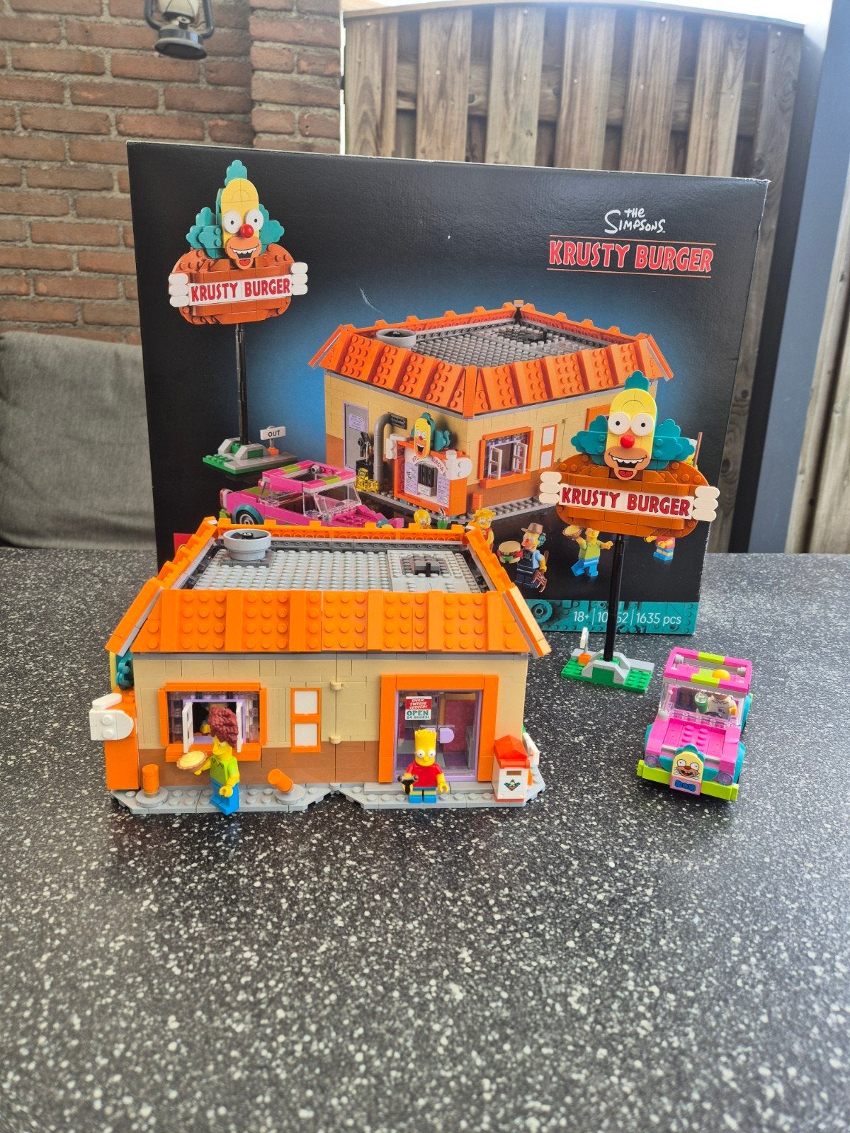 Lego 10352 the Simpsons Krusty Burger, Lego, Ophalen of Verzenden, Zo goed als nieuw, Compleet