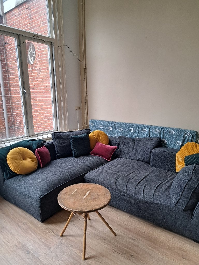 GRATIS bank Groningen - moet vandaag weg, Ophalen, Gebruikt, Hoekbank, 300 cm of meer