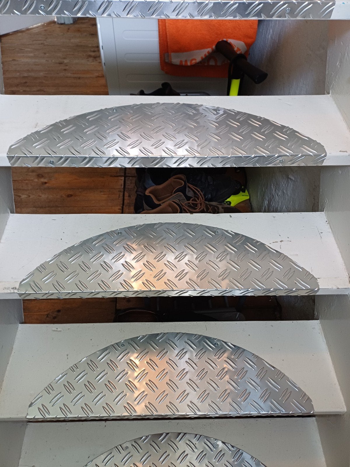 Trapmat Aluminium (traphalvemaantje), Ophalen of Verzenden, Nieuw, Minder dan 10 m²