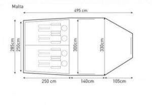 Active Leisure Tent Malta, Ophalen, Nieuw, Tot en met 4
