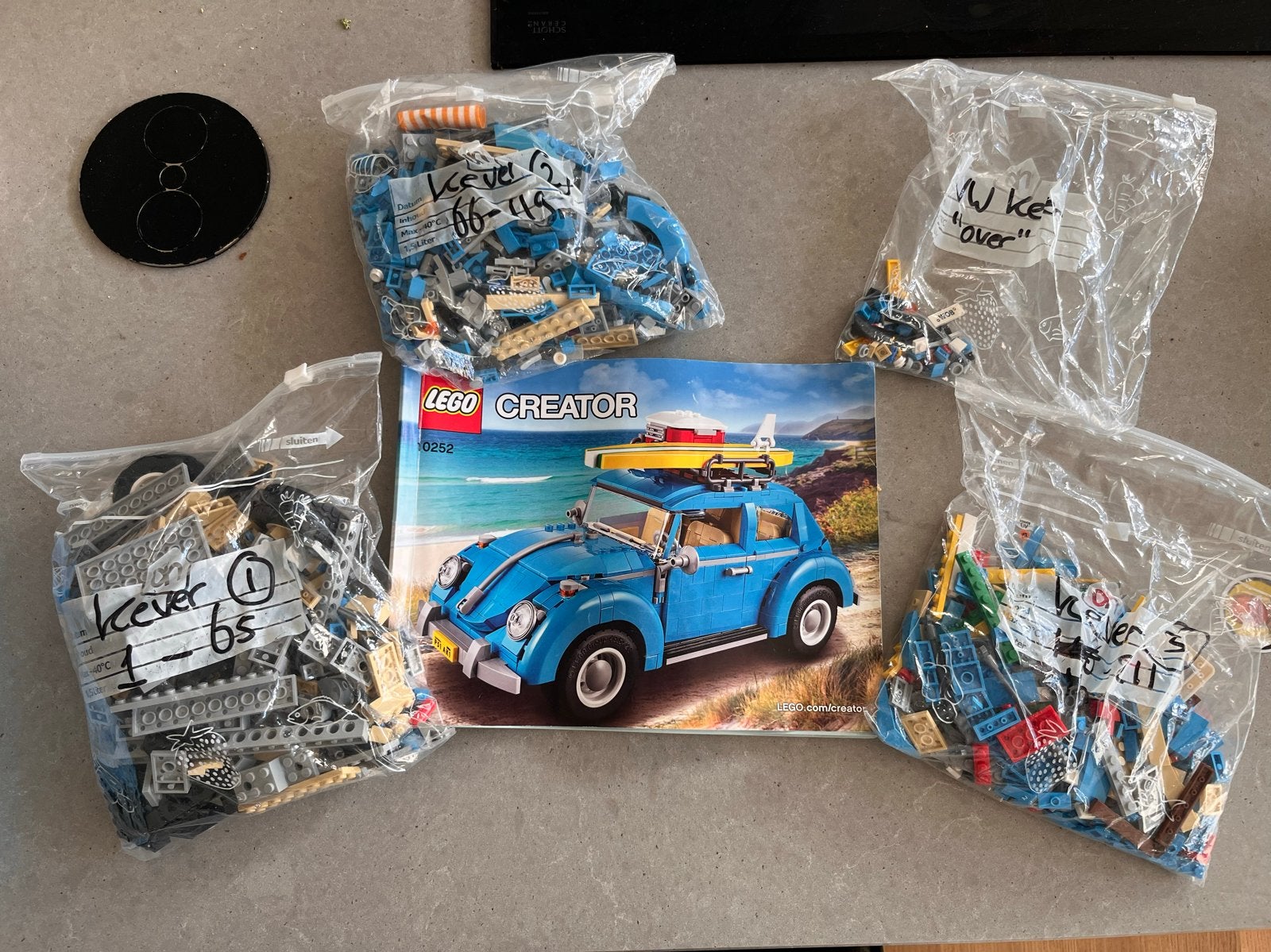 Lego Creator 10252 Volkswagen Kever - Compleet, Ophalen of Verzenden, Gebruikt