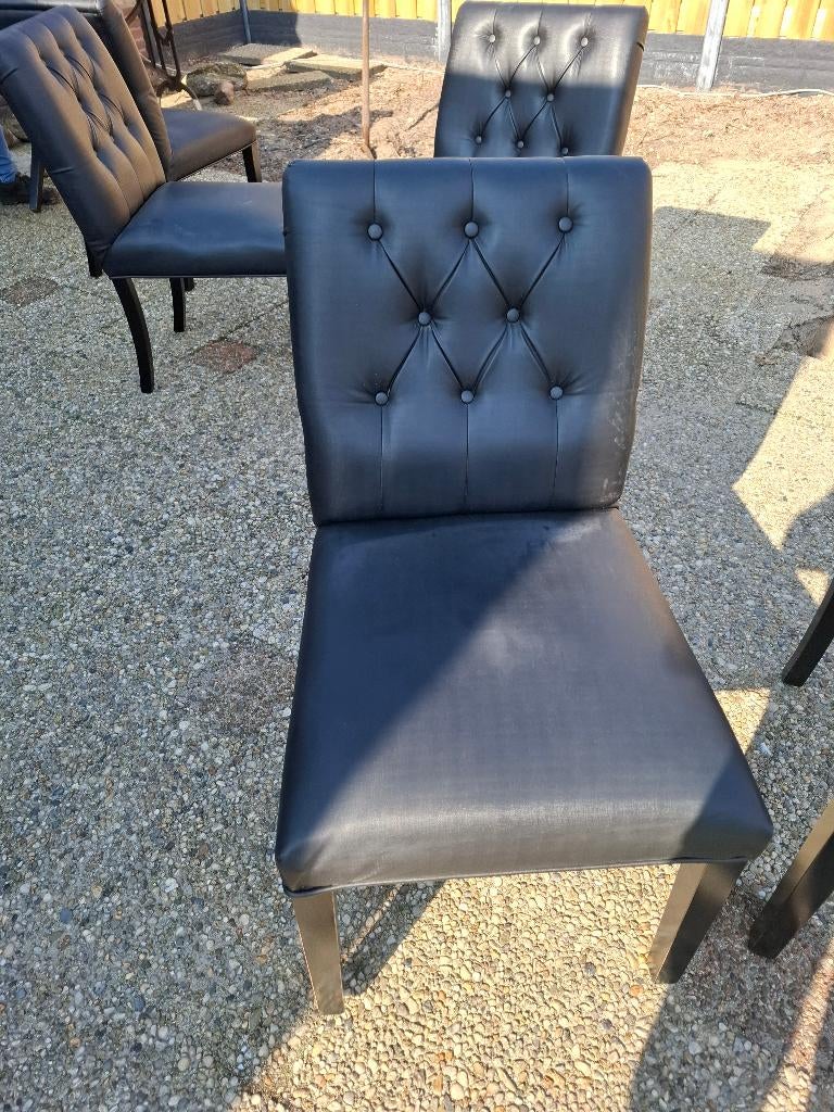 Keukenstoel, Huis en Inrichting, Stoelen, Ophalen, Gebruikt, Zwart, Eén