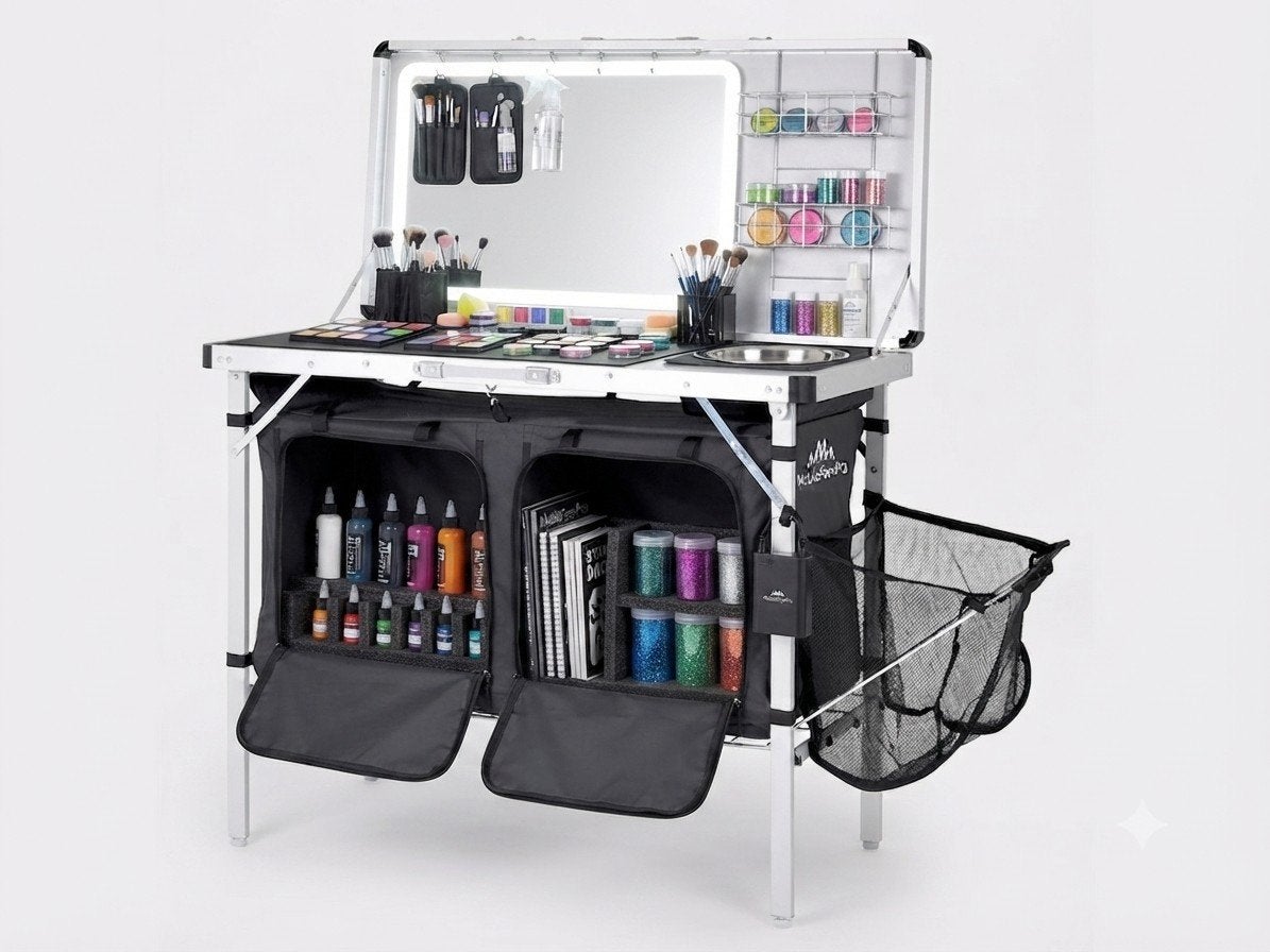 Mobiel Schmink- & Visagie Workstation, Ophalen of Verzenden, Nieuw, Zwart