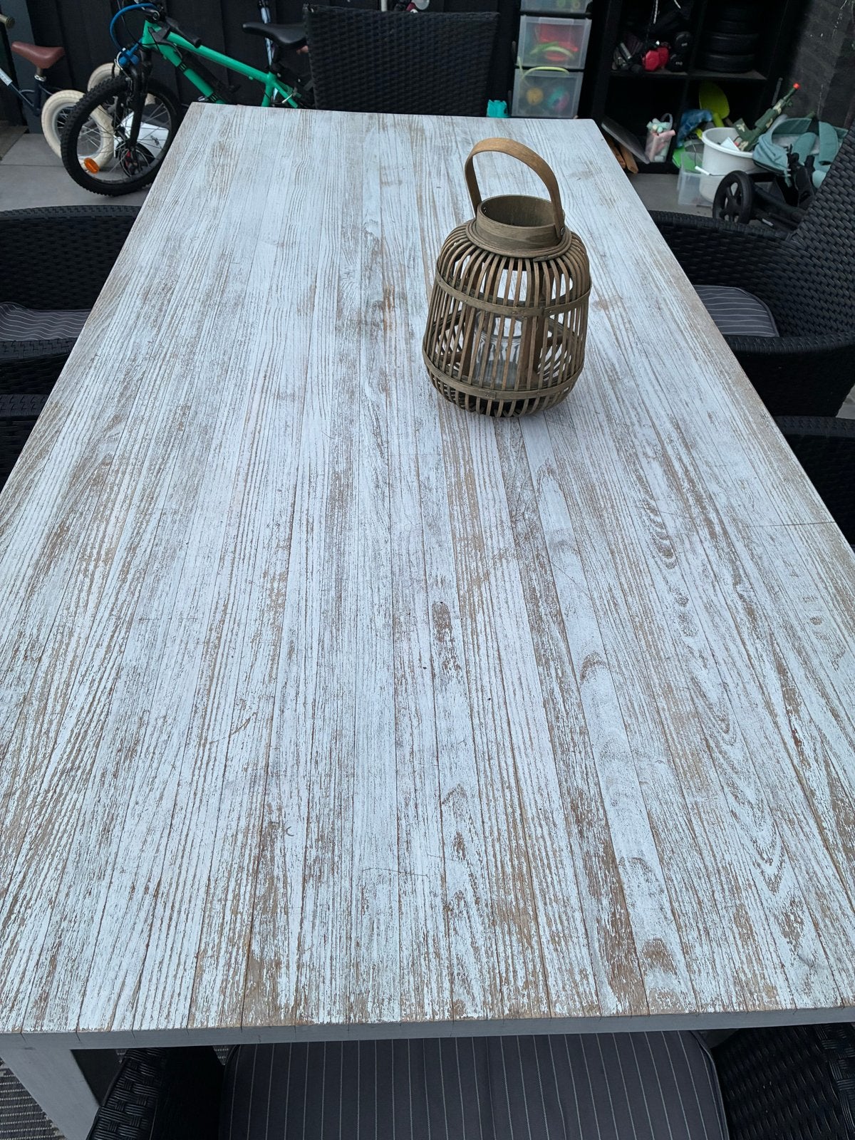 Gebruikte tuinset: tafel met 6 stoelen, Tuin en Terras, Ophalen, Gebruikt, Eettafel, 6 zitplaatsen