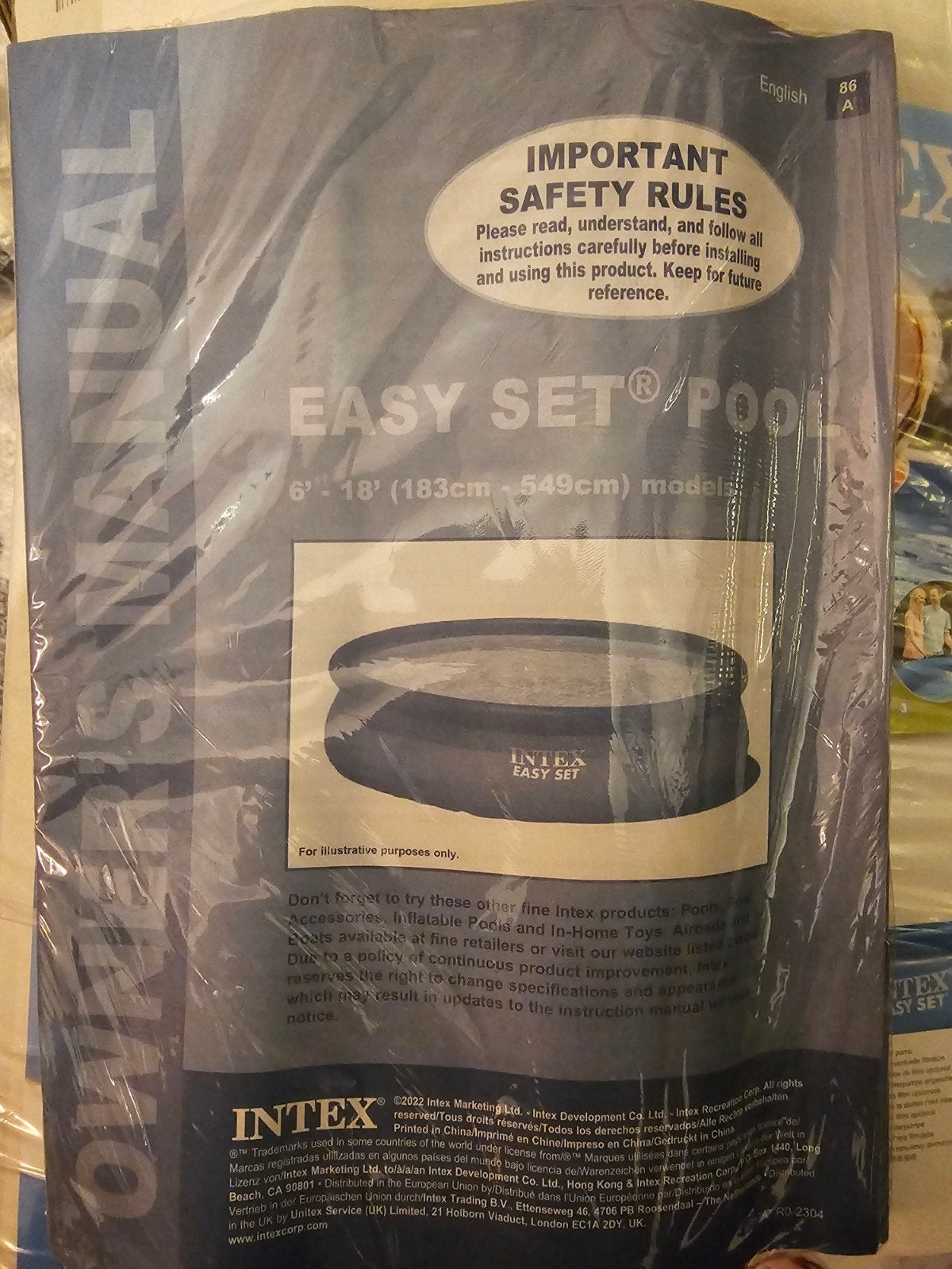 Intex Easy Set Opzetzwembad - 2.44m x 61cm, Ophalen, Rond, Nieuw, Opzetzwembad