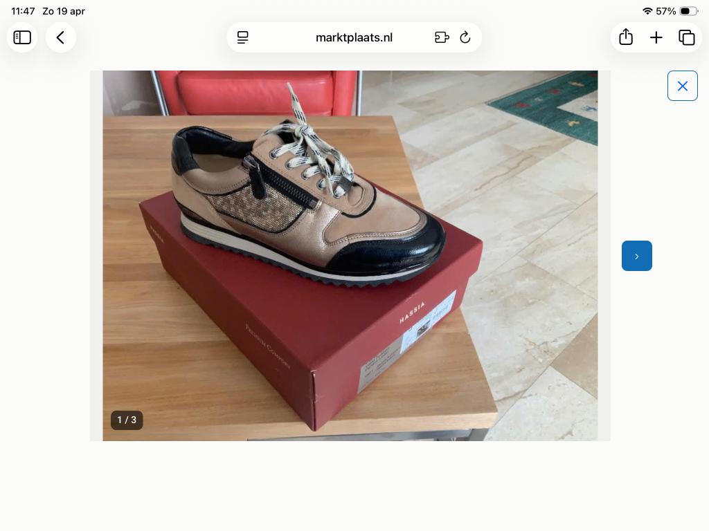 Sneakers damesschoenen Hassia, Kleding | Dames, Schoenen, Hassia, Beige, Nieuw, Ophalen of Verzenden