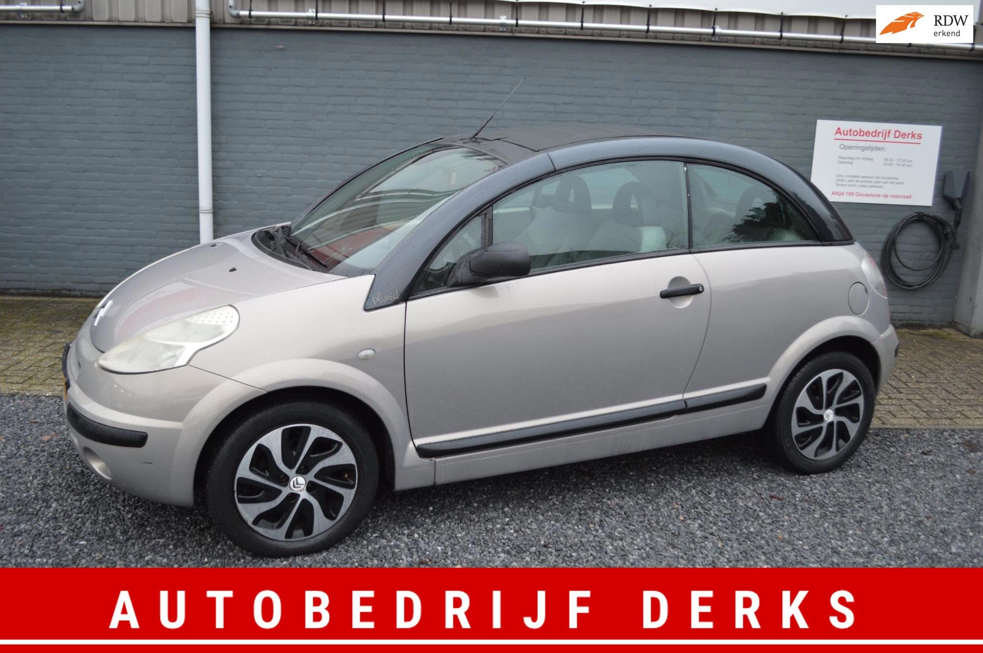 Citroen C3 Pluriel 1.6i-16V Airco Automaat Stuurbekrachtigin, Auto's, Citroën, Gebruikt, 4 cilinders, Cabriolet, 4 stoelen